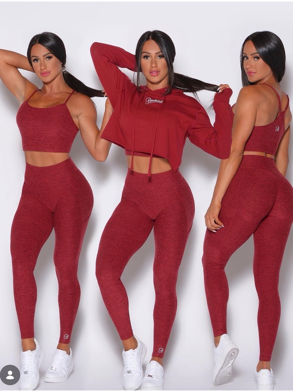 Bombshell Sportswear uplift leggings small (Red(